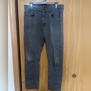 Gray Straight Leg Jeans
